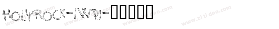 Holyrock-1Wdj字体转换