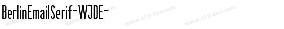 BerlinEmailSerif-WJDE字体转换