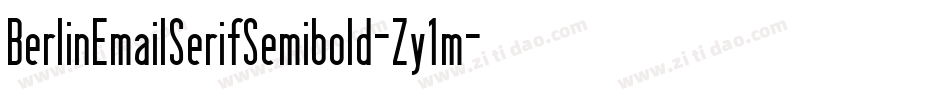 BerlinEmailSerifSemibold-Zy1m字体转换