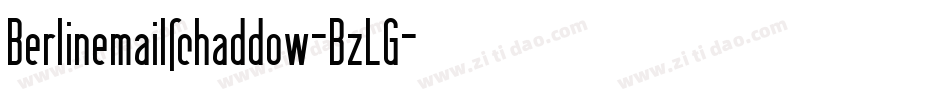 Berlinemailschaddow-BzLG字体转换