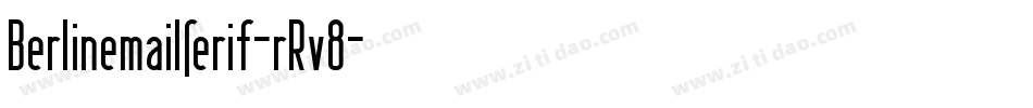 Berlinemailserif-rRv8字体转换