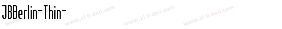 JBBerlin-Thin字体转换