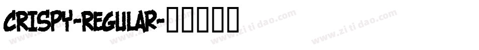CRISPY-Regular字体转换