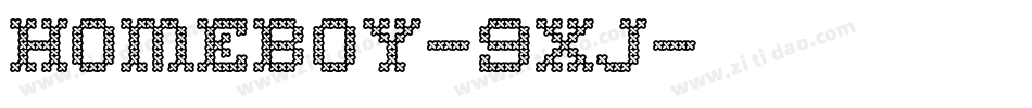 Homeboy-9xj字体转换
