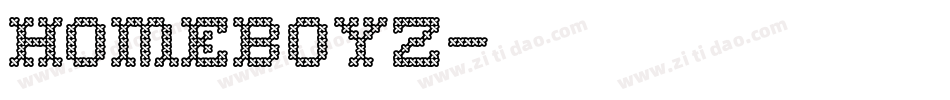 Homeboyz字体转换