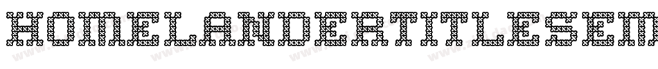 homelandertitlesemital字体转换