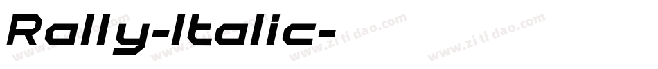 Rally-Italic字体转换