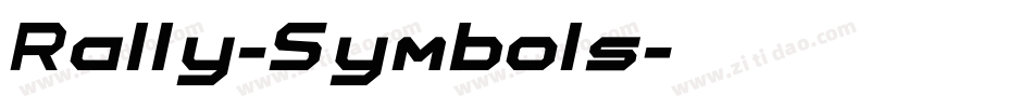 Rally-Symbols字体转换