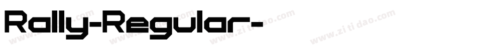 Rally-Regular字体转换
