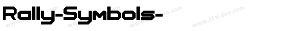 Rally-Symbols字体转换
