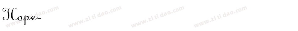 Hope字体转换