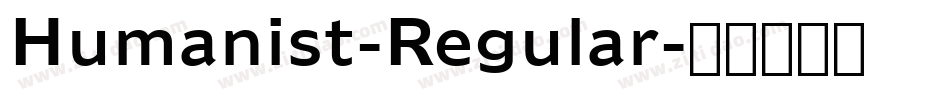 Humanist-Regular字体转换