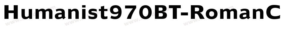 Humanist970BT-RomanC字体转换