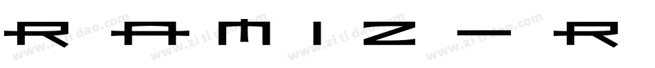 Ramiz-Regular字体转换