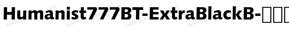 Humanist777BT-ExtraBlackB字体转换