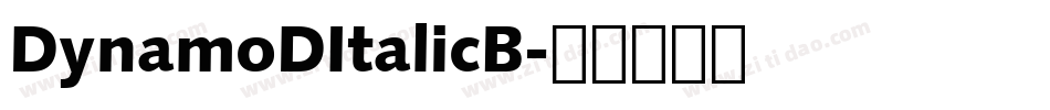 DynamoDItalicB字体转换