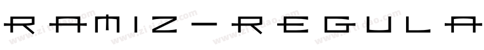 Ramiz-Regular字体转换