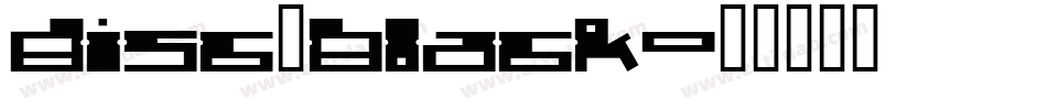 disc_black字体转换