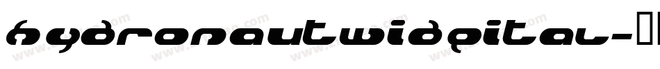 hydronautwideital字体转换