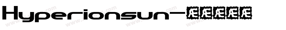 Hyperionsun字体转换