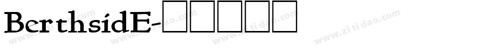 BerthsidE字体转换