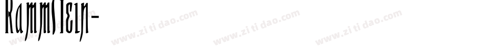 Rammstein字体转换