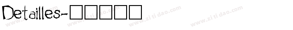 Detailles字体转换