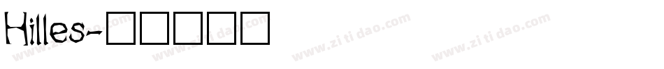 Hilles字体转换