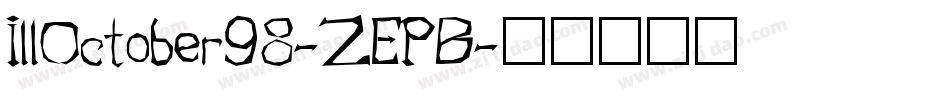 IllOctober98-ZEPB字体转换