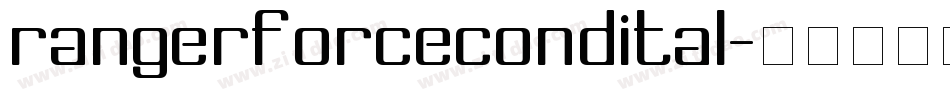 rangerforcecondital字体转换