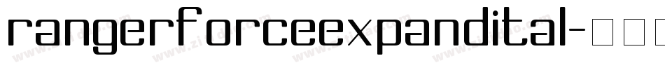 rangerforceexpandital字体转换