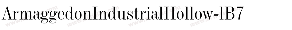 ArmaggedonIndustrialHollow-lB7w字体转换
