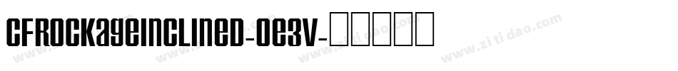 CfRockAgeInclined-oE3V字体转换