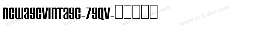 NewAgeVintage-7gqV字体转换