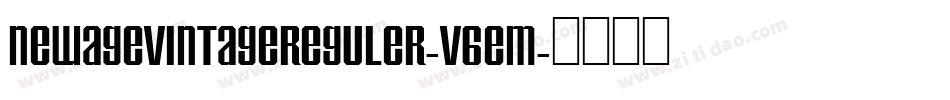 NewAgeVintageReguler-v6eM字体转换