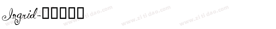 Ingrid字体转换