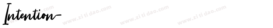 Intention字体转换