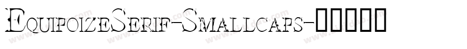 EquipoizeSerif-Smallcaps字体转换