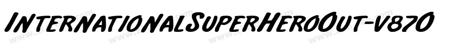 InternationalSuperHeroOut-v87O字体转换