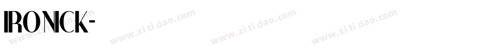 IRONICK字体转换