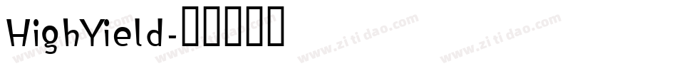 HighYield字体转换