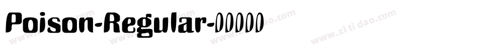 Poison-Regular字体转换