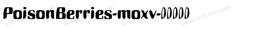 PoisonBerries-moxv字体转换
