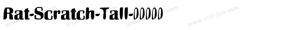 Rat-Scratch-Tall字体转换