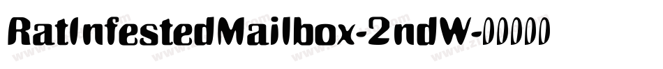 RatInfestedMailbox-2ndW字体转换