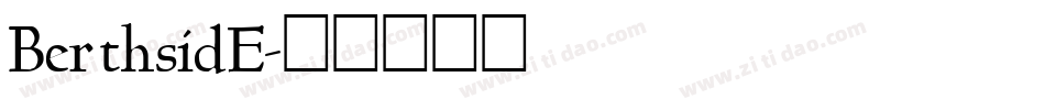 BerthsidE字体转换