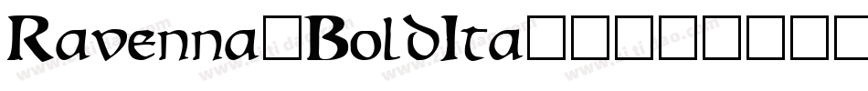 Ravenna-BoldIta字体转换