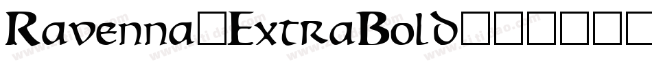 Ravenna-ExtraBold字体转换