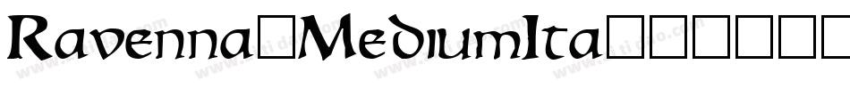 Ravenna-MediumIta字体转换