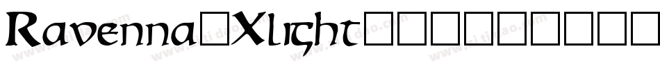 Ravenna-Xlight字体转换